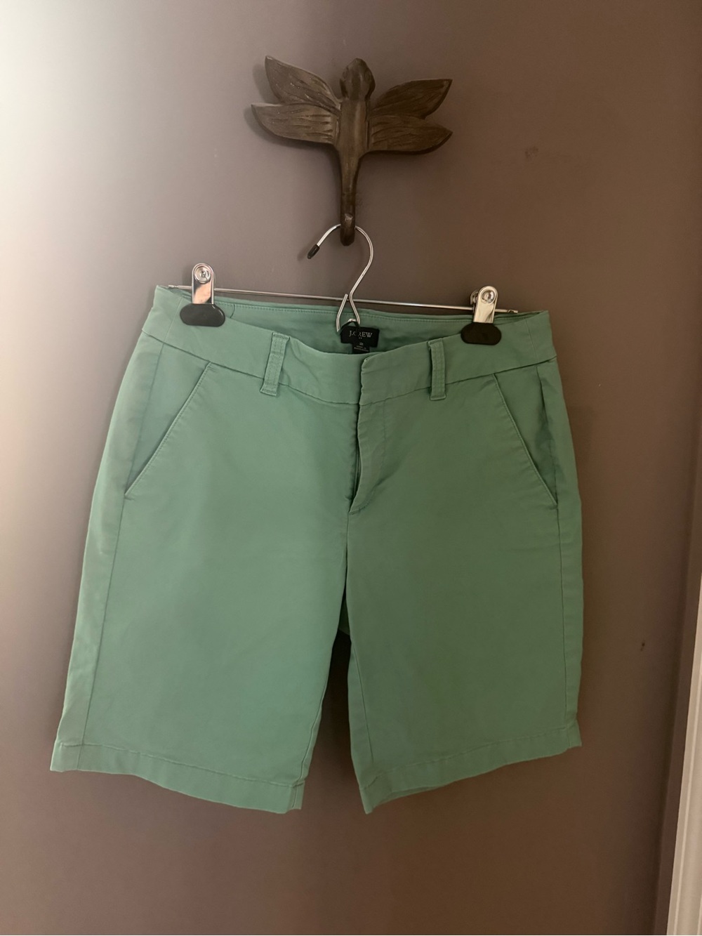 J. Crew Seafoam Chino Bermuda Shorts